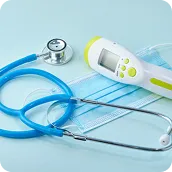 Health devices like BP monitor thermometer and medical equipment